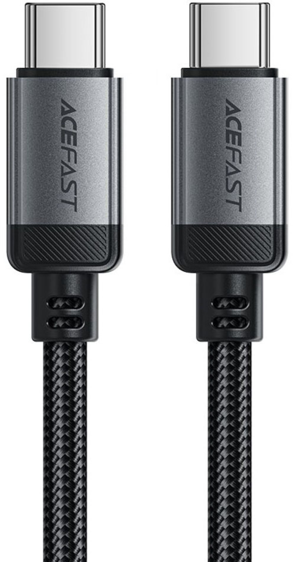 Кабель синхронизации данных AceFast USB 2.0 USB-C to USB-C, 1.2 м, 3.0A, aluminum alloy Black, C20-03 (6974316283775) - Фото 1