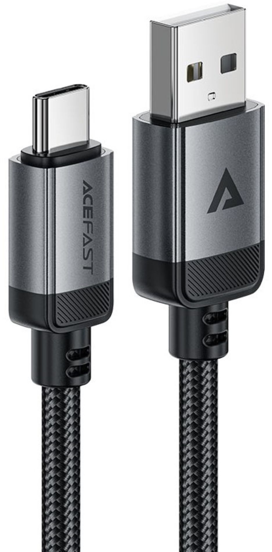 Кабель синхронизации данных AceFast USB 2.0 AM-Type-C M, 1.2 м, 3.0A, aluminum alloy Black, C20-04 (6974316283782) - Фото 1