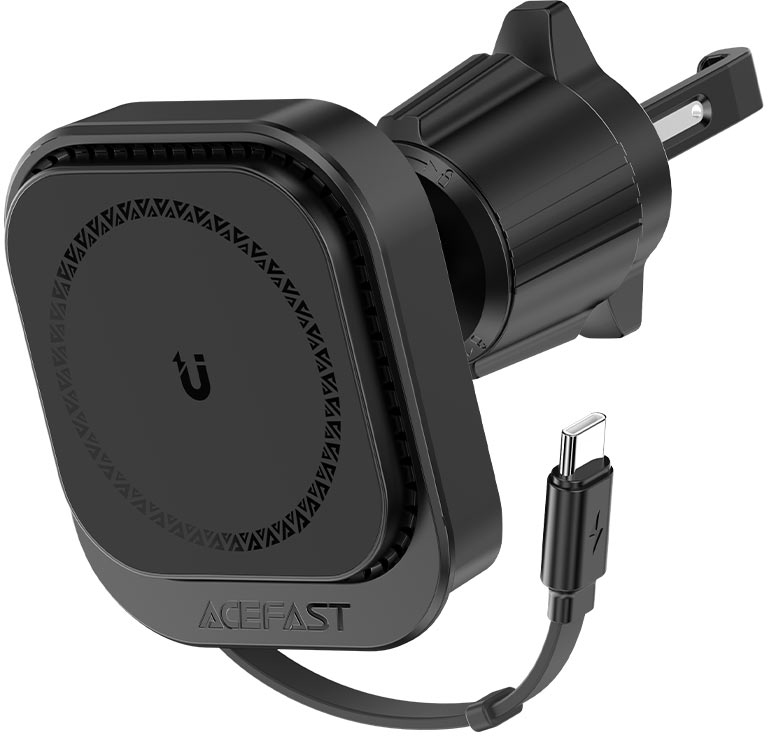Автотримач з бездротовою зарядкою AceFast D32 Magnetic wireless charging (6974316283225) - Фото 1