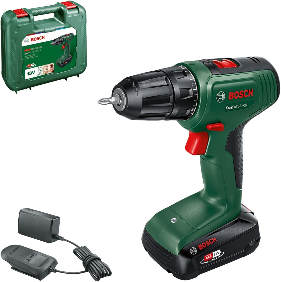 Дрель-шуруповерт Bosch EasyImpact 18V-38 (0.603.9D8.003) - Фото 1