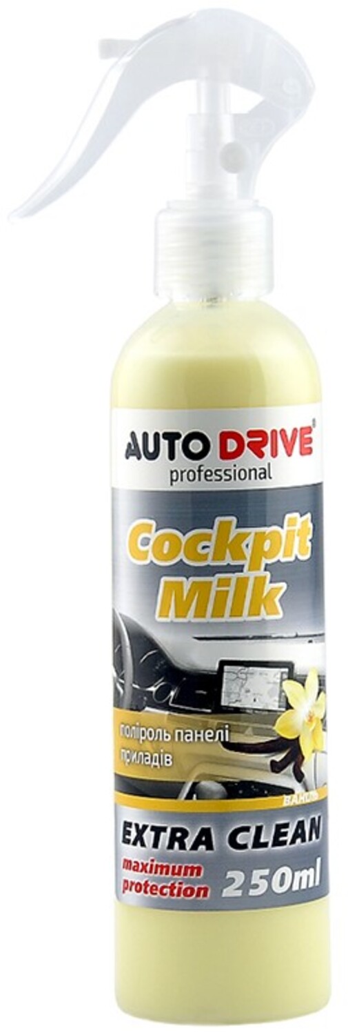 Поліроль для авто Auto Drive Cockpit Milk Ваніль 250 мл (AD0022) - Фото 1