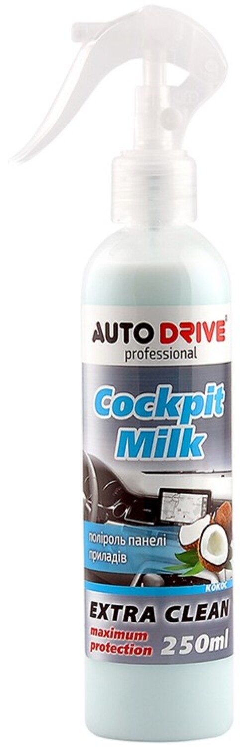 Поліроль для авто Auto Drive Cockpit Milk Кокос 250 мл (AD0023) - Фото 1