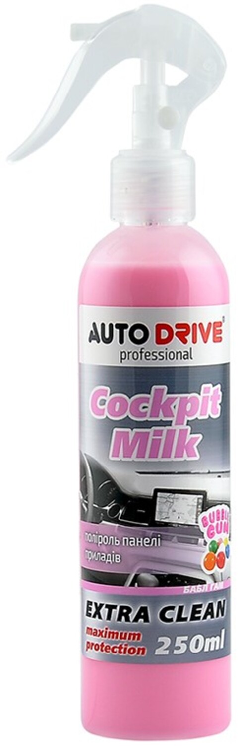 Поліроль для авто Auto Drive Cockpit Milk Бабл Гам 250 мл (AD0024) - Фото 1