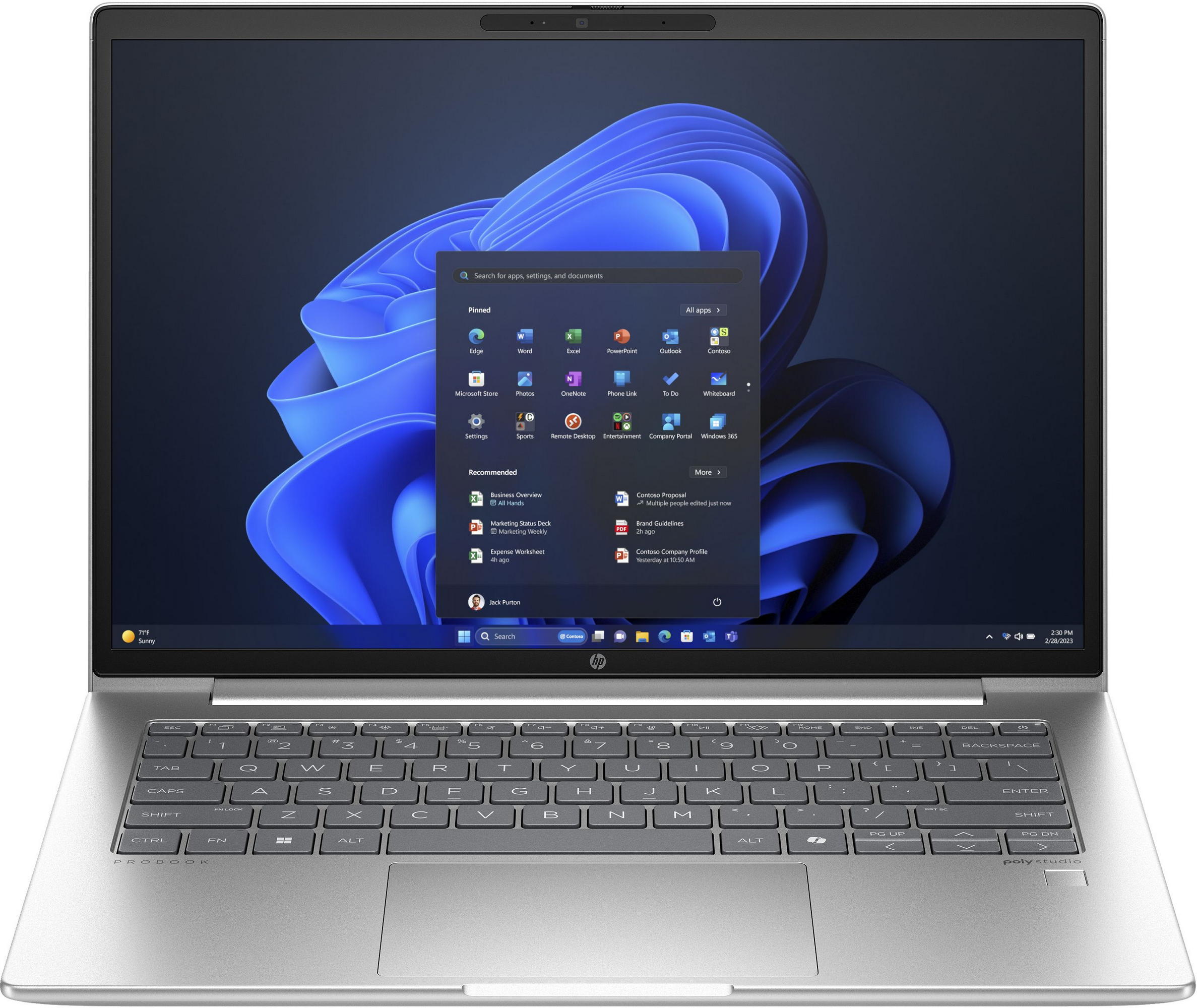 Ноутбук HP Probook 440-G11 (AD0Y0ET) Pike Silver Plastic - Фото 1