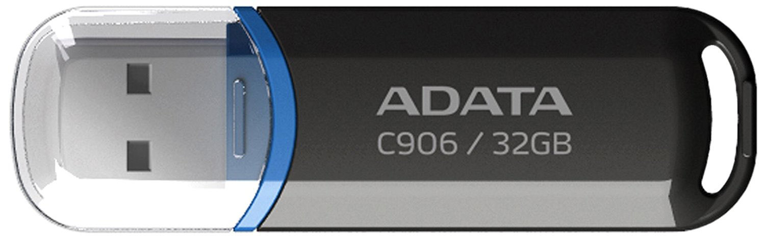 Флеш USB ADATA C906 32GB USB 2.0 Black (AC906-32G-RBK) - Фото 1
