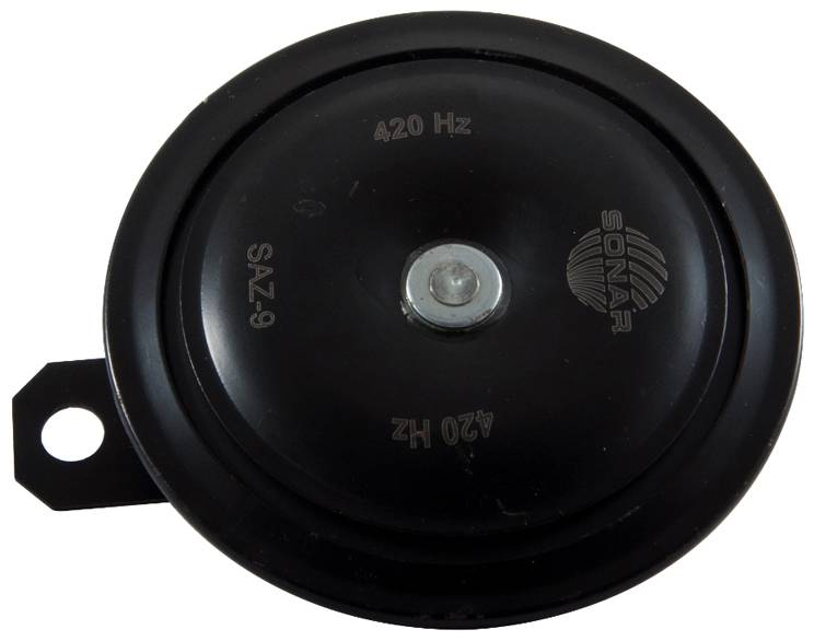 Купити Сигнал автомобільний SONAR дисковий, двоконтактний, без реле, 12В,420 Гц (SAZ-9) - Фото 1 Сигнал автомобільний SONAR дисковий, двоконтактний, без реле, 12В,420 Гц (SAZ-9) - Фото 1