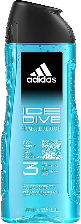 Гель для душа Adidas Ice Dive 400 мл (3616303458973) - Фото 1