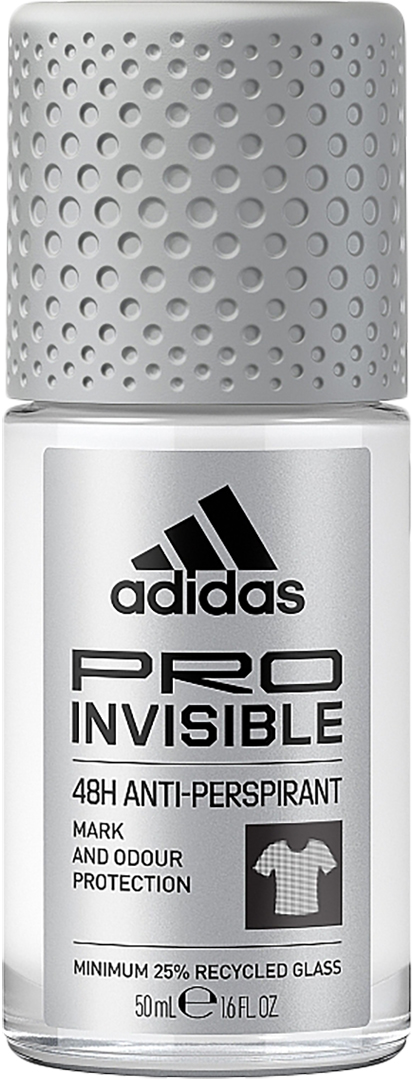 Дезодорант кульковий Adidas Pro invisible 50 мл (3616303439972) - Фото 1