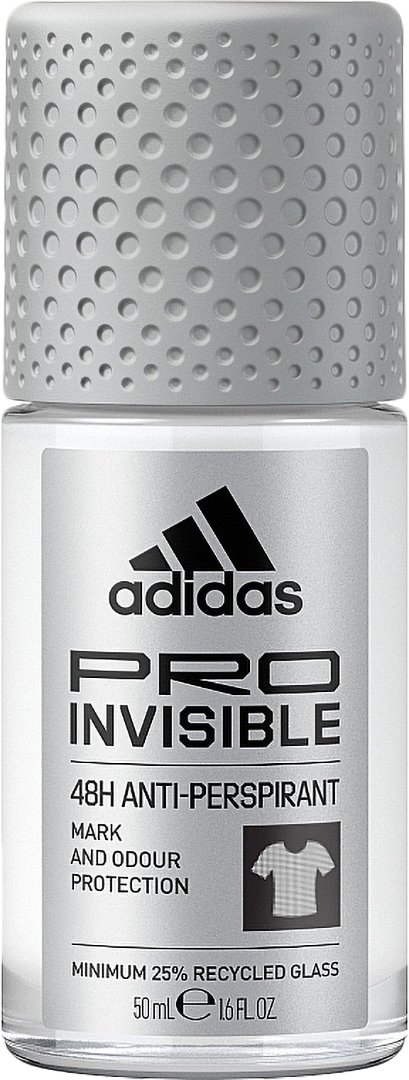 Дезодорант кульковий Adidas Pro invisible 50 мл (3616303439996) - Фото 1