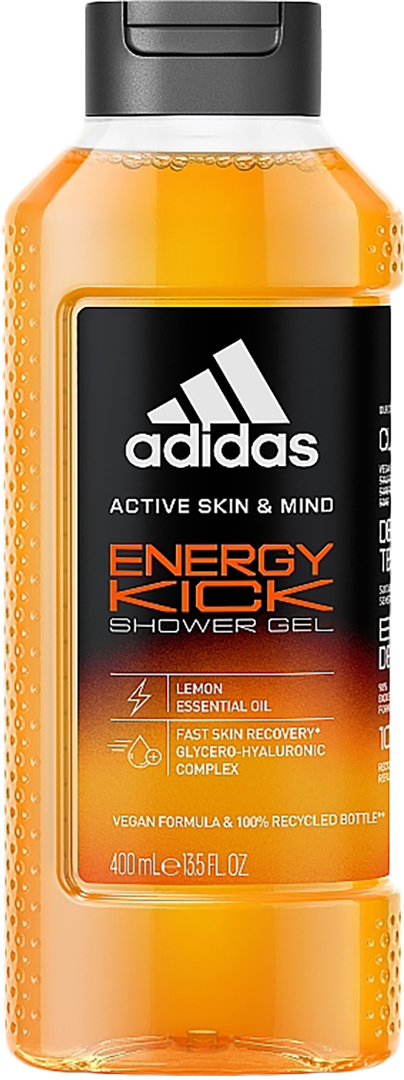 Гель для душу Adidas Pro line Energy Kick 400 мл (3616303444433) - Фото 1