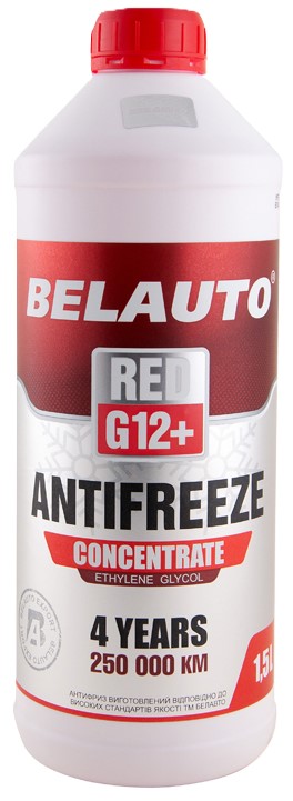 Антифриз BelAuto Концентрат червоний 1,5 л (AF1315) - Фото 1