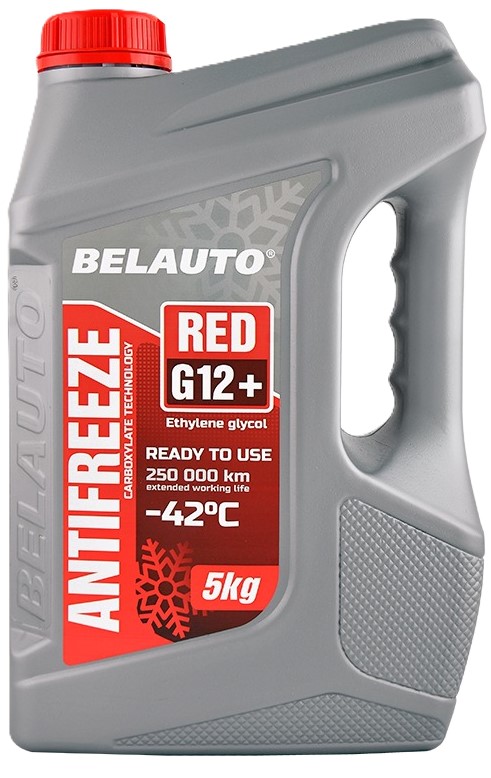 Антифриз BelAuto ANTIFREEZEE G12+ RED 5 кг (AF1550) - Фото 1