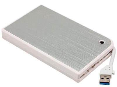 Зовнішній карман AgeStar HDD SATA 2.5'' USB 3.0 White (3UB2A14) - Фото 1