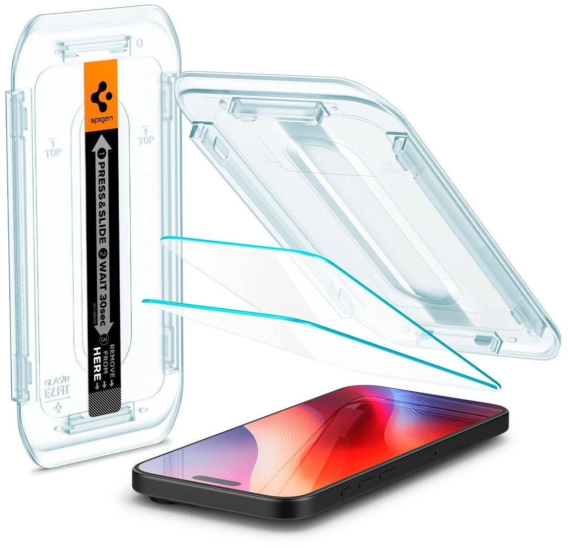 Защитное стекло для смартфона Spigen for iPhone 17 Pro Max/16 Pro Max Glas.tR EZ Fit 2 Pack (AGL07907) - Фото 1