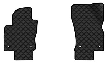 Коврики из экокожи в салон авто передние EVAtech ECO для Tiguan Allspace 7 seats Volkswagen 2016-2020 1 поколение SUV USA VW1727AH2AV4BBLB - Фото 1