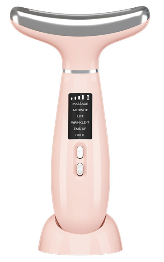 Массажер для лица AIMED Neck RF Lifting EMS+LED Pink (AI-NeckEMS_pink) - Фото 1