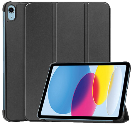 Чехол для планшета AIRON Premium for iPad 10.9 10th 2022 с защитной пленкой и салфеткой Black (4822352781085) - Фото 1