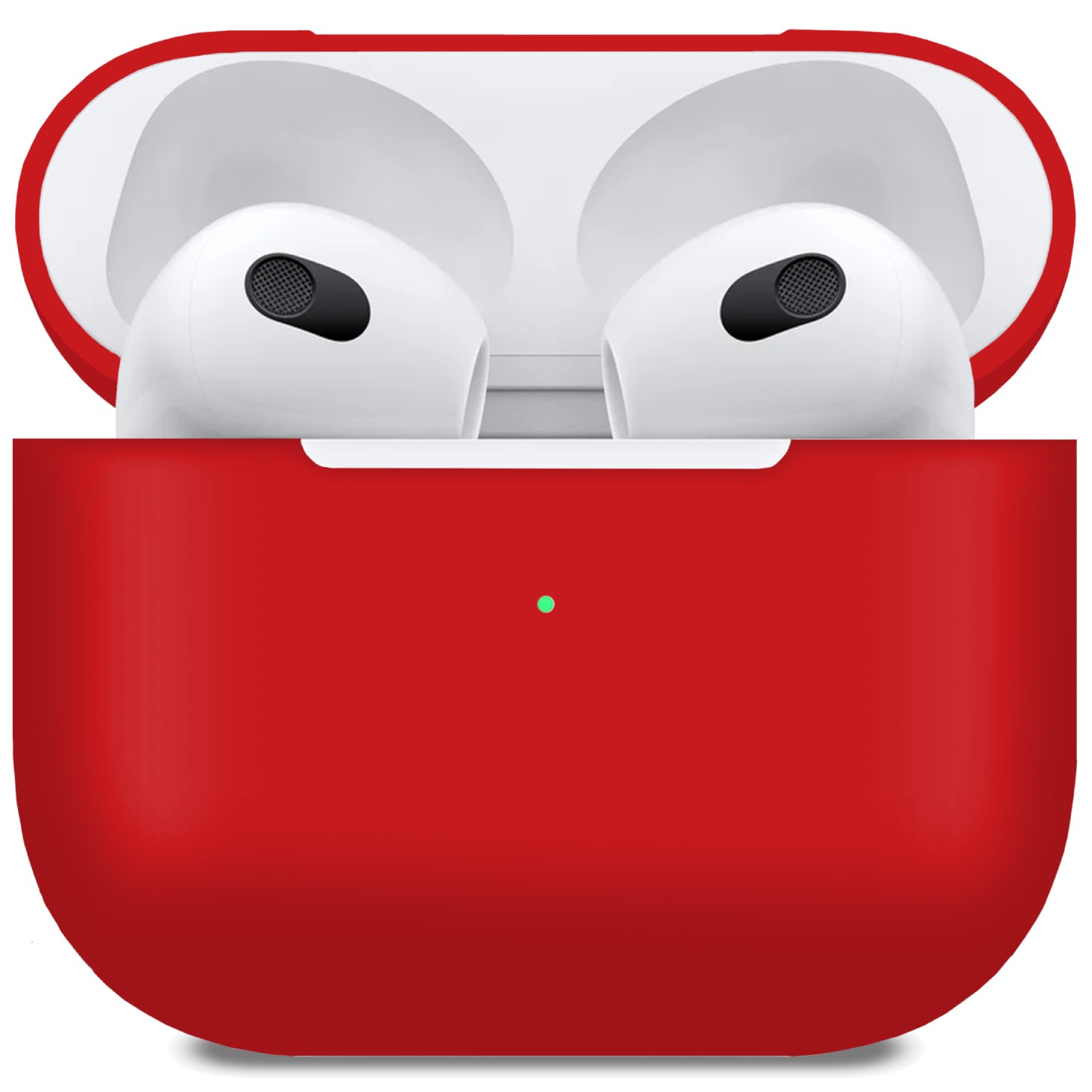 Чохол для навушників MakeFuture Apple AirPods 3 Silicone Red (MCL-AA3RD) - Фото 1