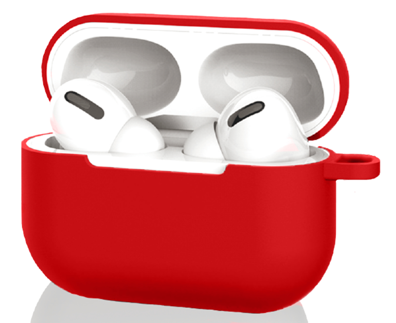 Чехол для наушников MakeFuture Apple AirPods Pro Silicone Red (MCL-AAPRD) - Фото 1