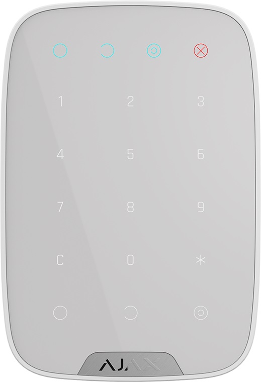 Беспроводная сенсорная клавиатура Ajax KeyPad White (000005652) - Фото 1