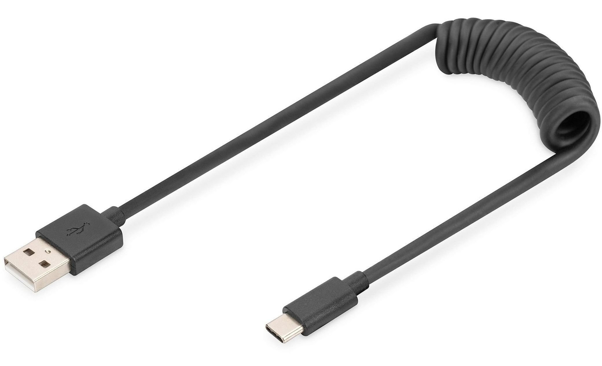 Кабель синхронизации данных Digitus USB-C > USB-A 1m (AK-300430-006-S) - Фото 1