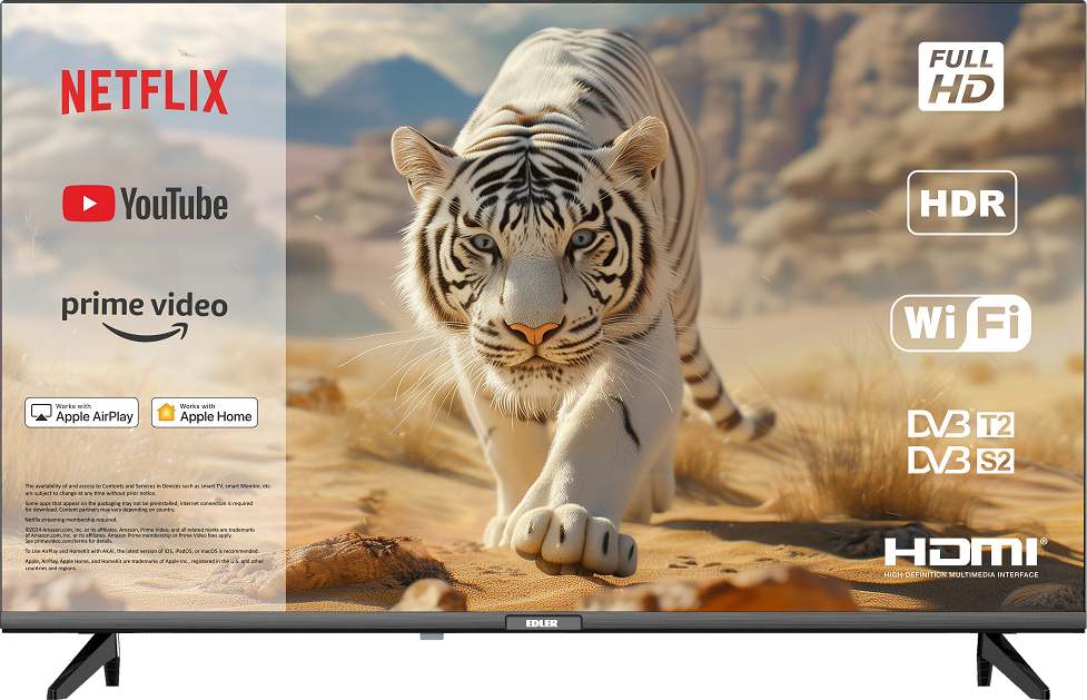 Купити Телевізор Edler AK40FHD22 W - Фото 1 Телевізор Edler AK40FHD22 W - Фото 1