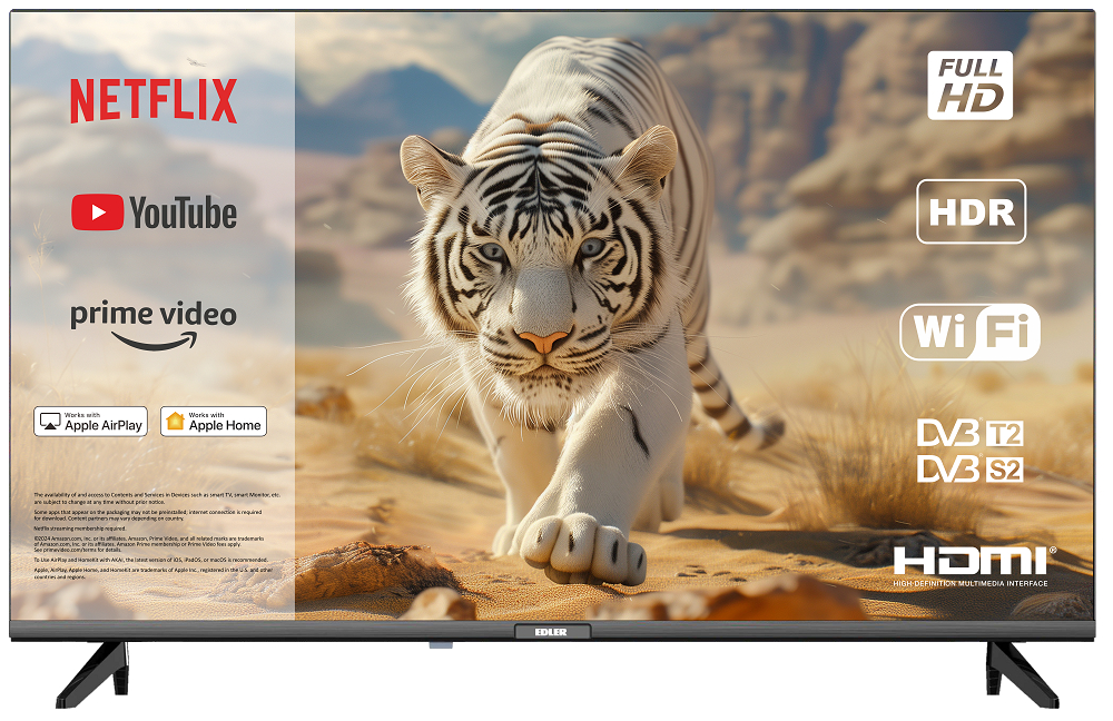 Купити Телевізор Edler AK43FHD22 W - Фото 1 Телевізор Edler AK43FHD22 W - Фото 1