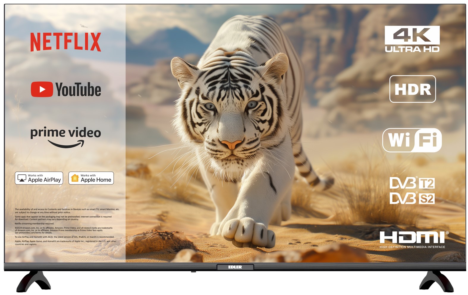 Телевізор Edler AK50UHD22 W - Фото 1