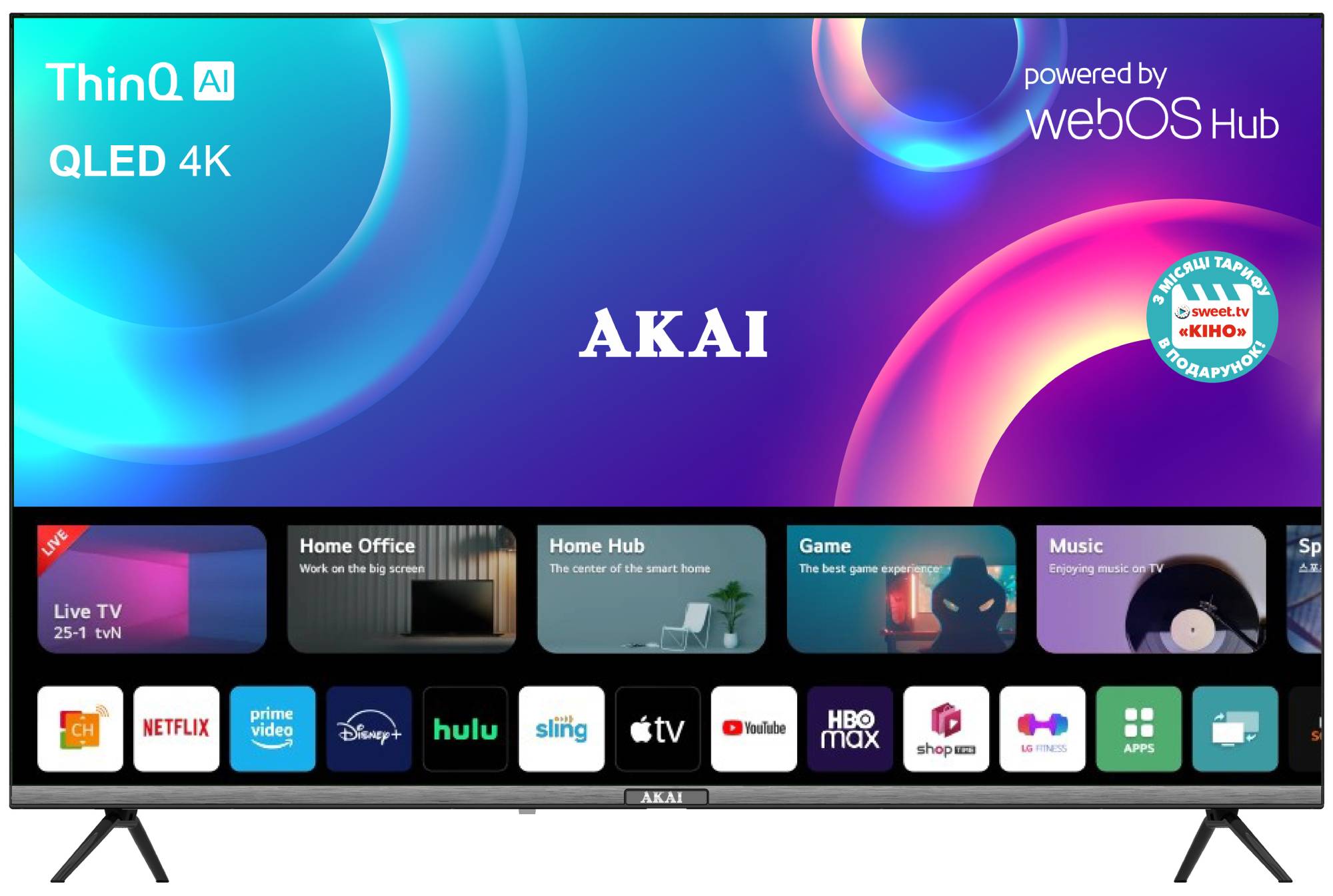 Телевизор Akai AK55QHD23W - Фото 1