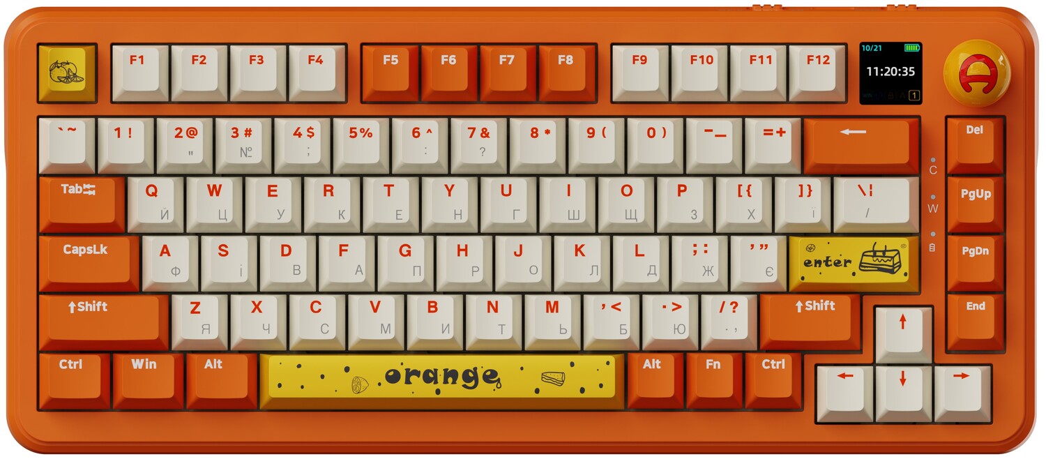 Клавиатура беспроводная игровая Ajazz AK820 MAX Avocado Switch (AK820MAX-AS-OW) - Фото 1