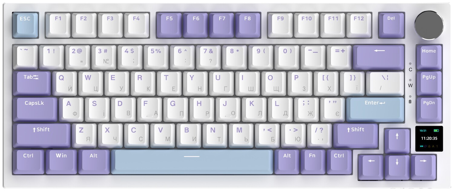 Клавиатура беспроводная игровая Ajazz AK820 Pro Flying Fish Switch (AK820PRO-FF-PWB) - Фото 1