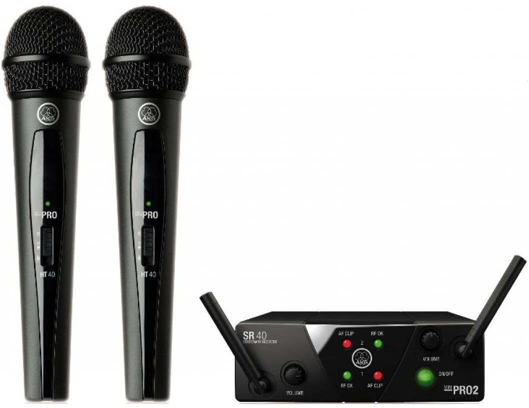 Микрофон вокальный беспроводной AKG WMS40 Mini2 Vocal Set BD US45A/C EU/US/UK - Фото 1
