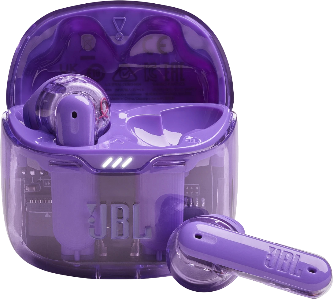 Наушники вкладыши беспроводные TWS JBL Tune Flex Ghost Purple (JBLTFLEXGPUR) - Фото 1