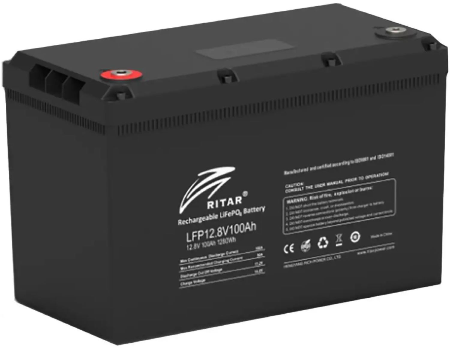 Акумулятор для ДБЖ Ritar LFP12.8V100AH G3 - Фото 1