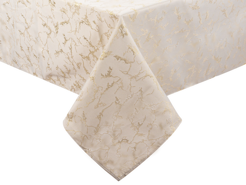 Скатертина прямокутна Lefard Alba lurex teflon oro 160х240 см (715-335) - Фото 1