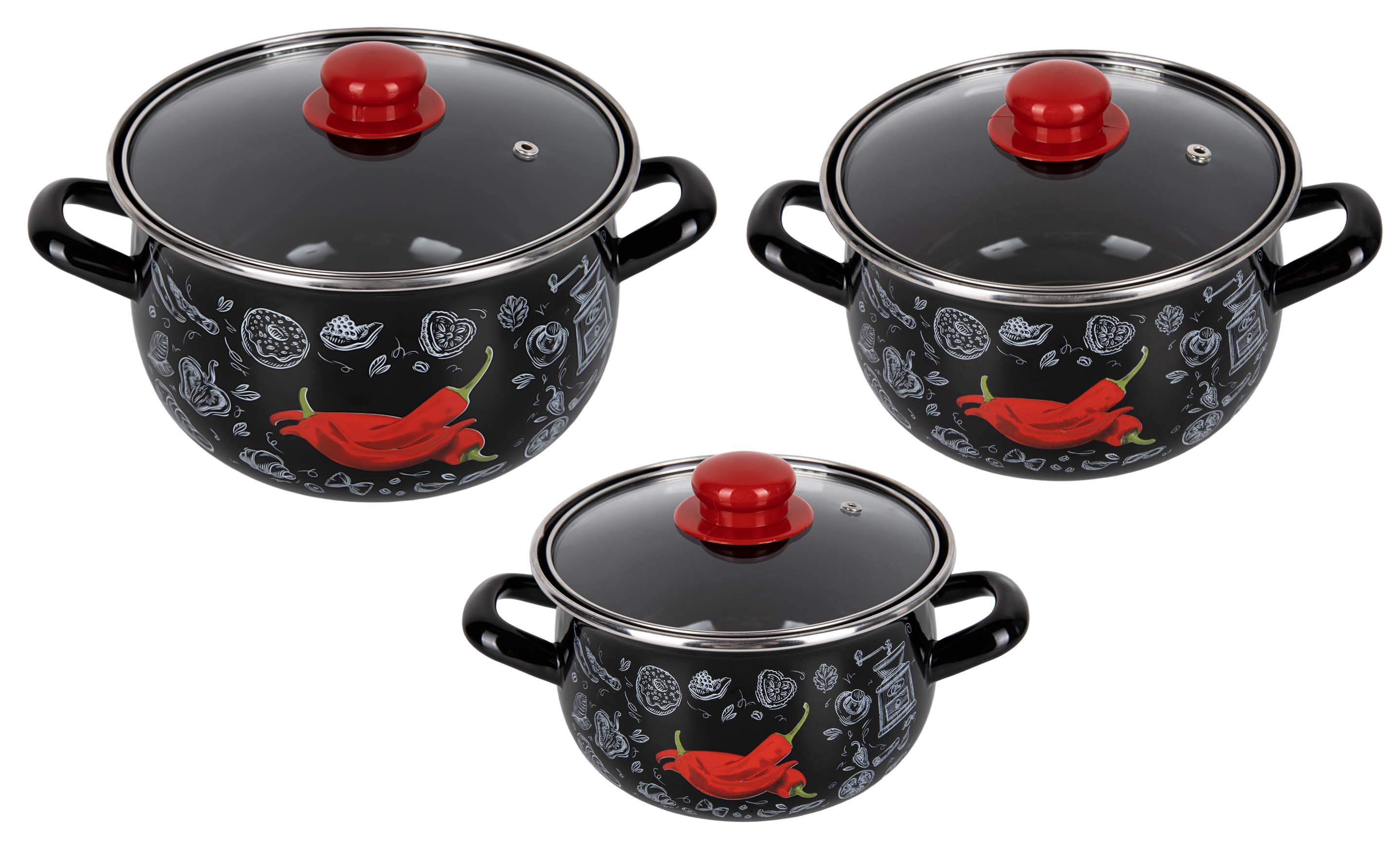 Набор посуды Gusto GT-T-3-P - Фото 1