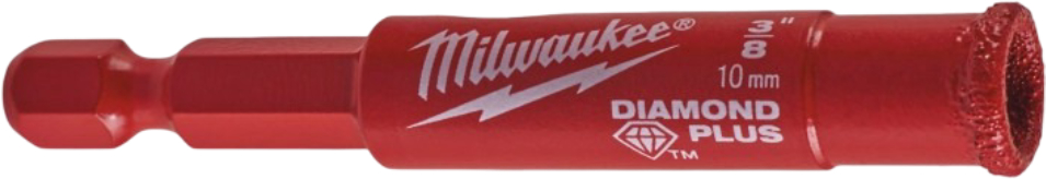 Коронка по керамограниту Milwaukee Diamond Plus 10,0мм (4932498344) - Фото 1