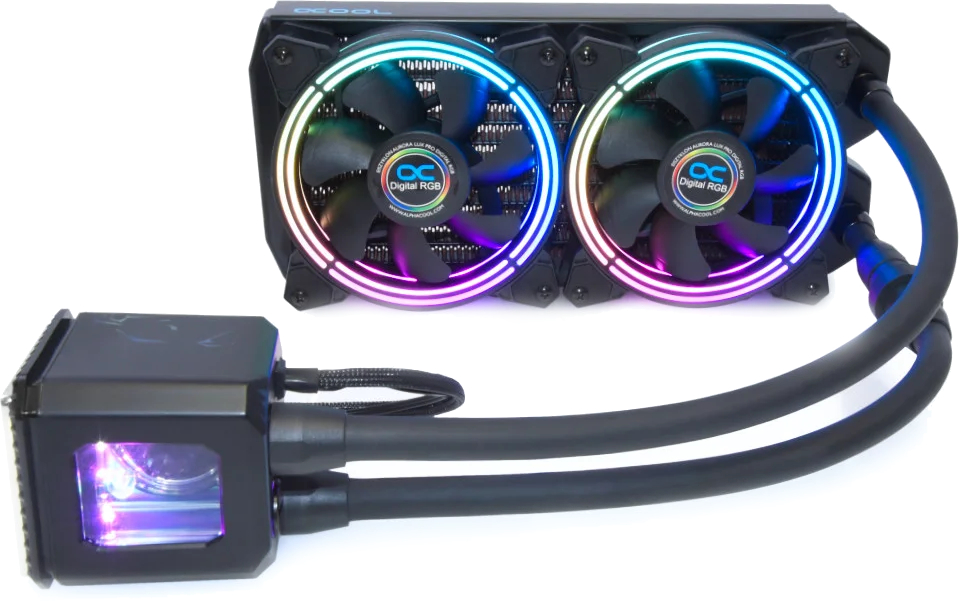 Водяная система охлаждения ALPHACOOL AURORA 240/DIGITAL RGB (11728) - Фото 1