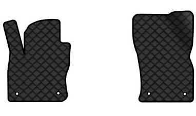 Коврики из экокожи в салон авто передние EVAtech ECO для Tiguan Allspace 7 seats Volkswagen 2016-2020 1 поколение SUV USA VW1727AM2AV4BBLB - Фото 1