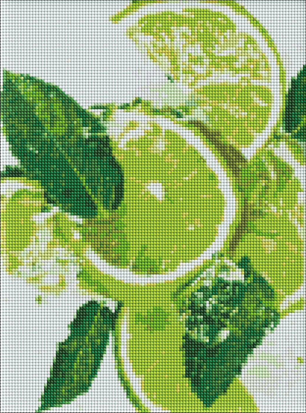 Алмазний живопис Ideyka Лаймовий фреш 30х40 см (AMO7228) - Фото 1