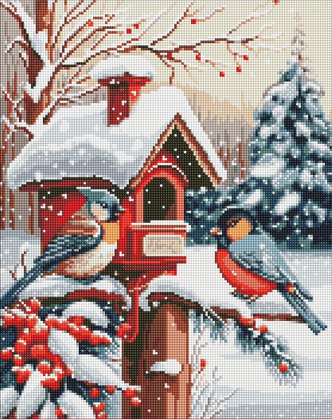 Купить Алмазная живопись Ideyka Лакомство птичек 40х50 см (AMO7794) - Фото 1 Алмазная живопись Ideyka Лакомство птичек 40х50 см (AMO7794) - Фото 1