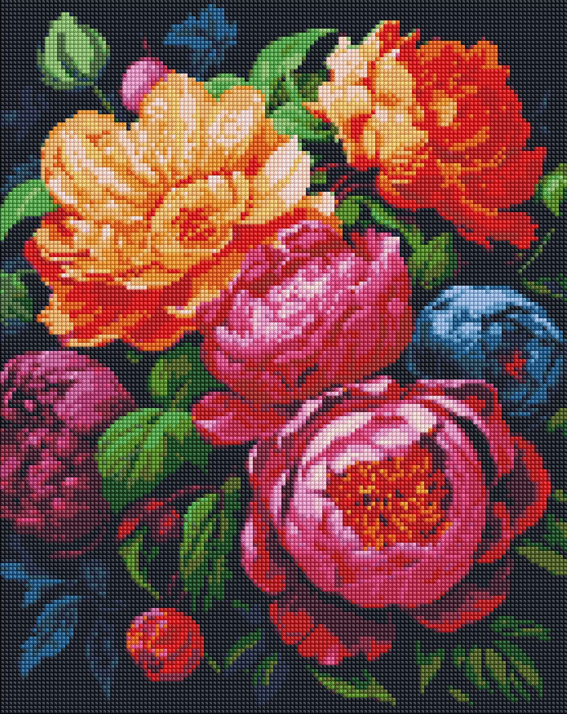 Алмазная живопись Ideyka Красочный букет 40х50 см (AMO7850) - Фото 1