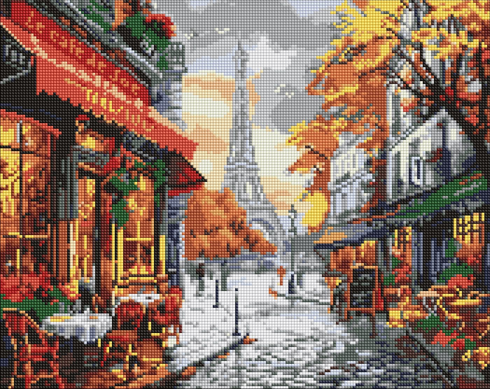Алмазная живопись Ideyka "Очарование Парижа" 40x50 см (AMO8096) - Фото 1