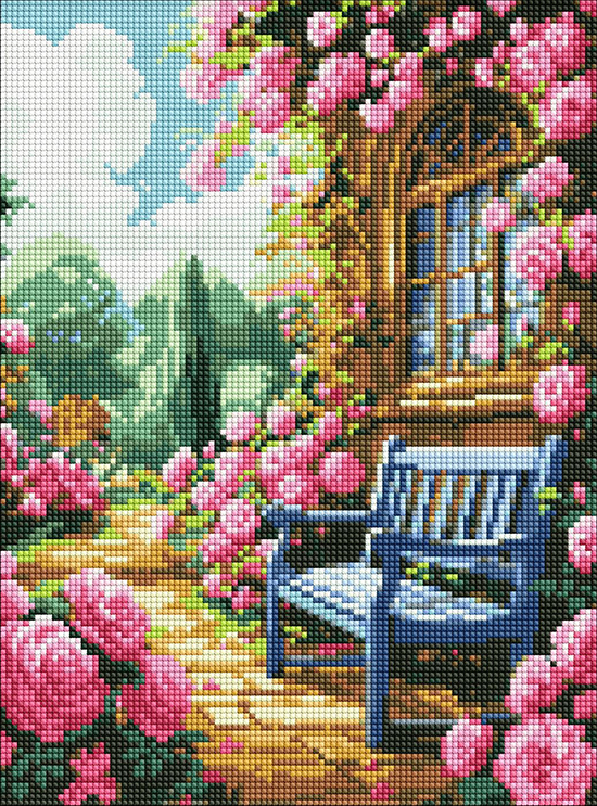 Алмазная живопись Ideyka Квітковий сад 30x40 см (AMO8140) - Фото 1