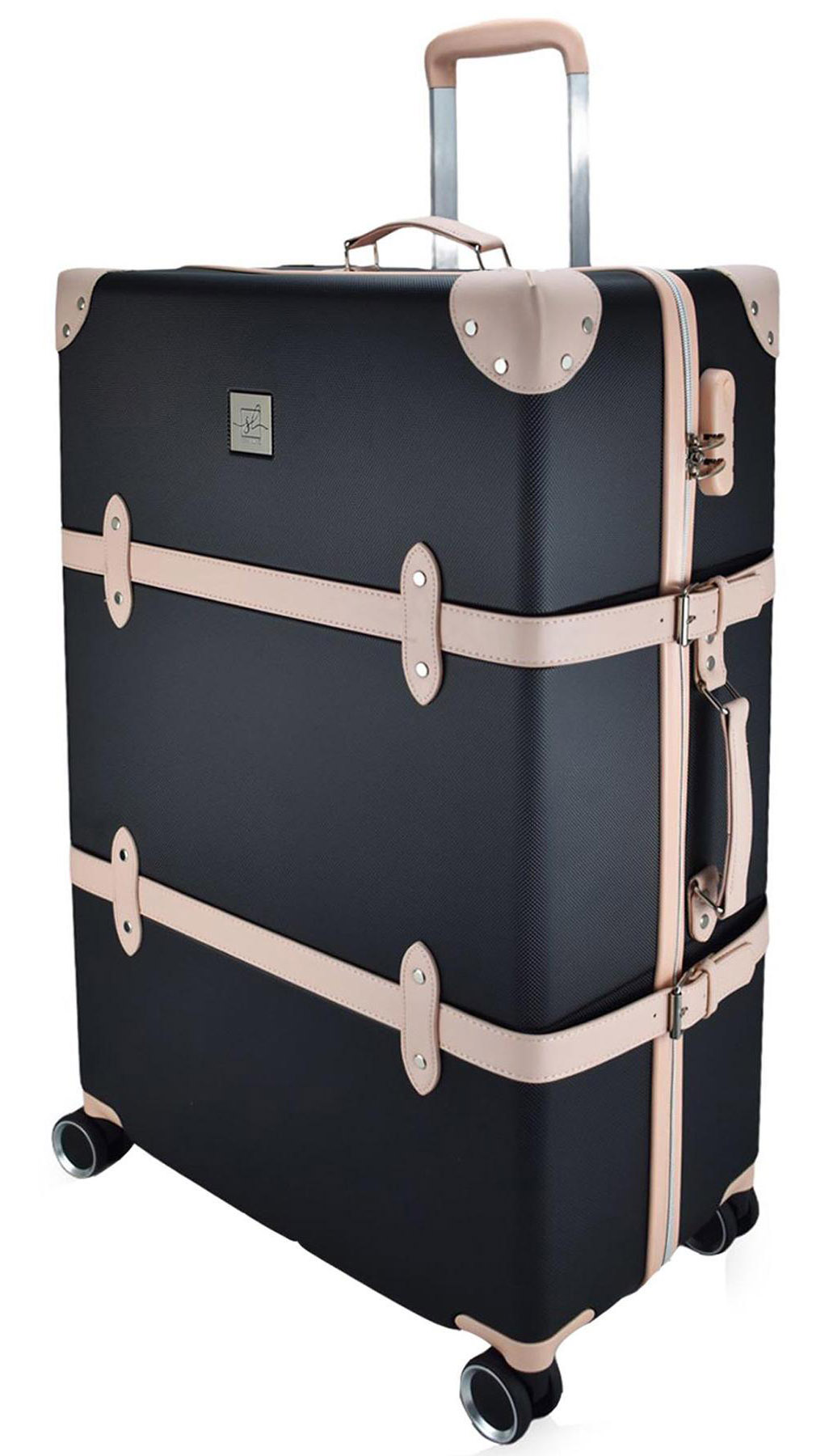 Валіза Semi Line L Black/Pink Cream (T5671-4) - Фото 1