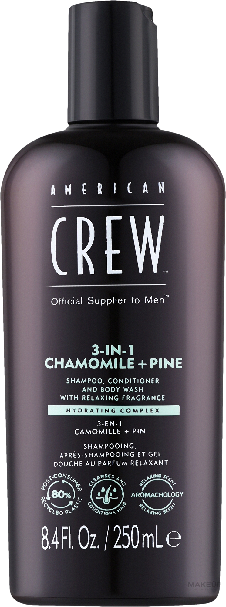 Шампунь мужской American Crew 3в1 Relaxing Shampoo 0.25 л (738678003381) - Фото 1