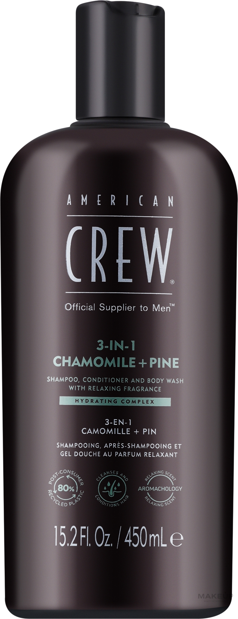 Шампунь мужской American Crew 3в1 Relaxing Shampoo 0.45 л (738678003329) - Фото 1