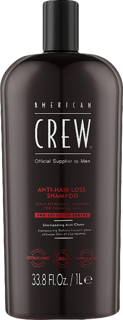 Шампунь мужской American Crew Anti-Hairloss Shampoo 1000 мл (738678002445) - Фото 1