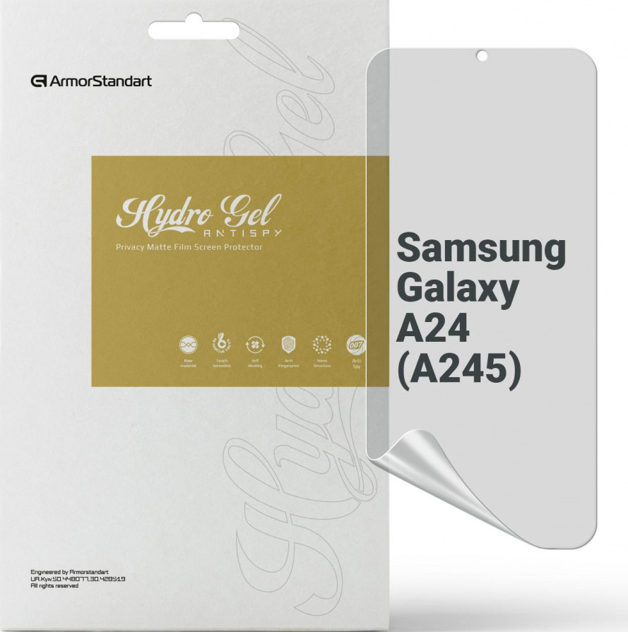 Защитная пленка для смартфона Armorstandart Anti-spy for Samsung A24 4G (A245) (ARM68014) - Фото 1