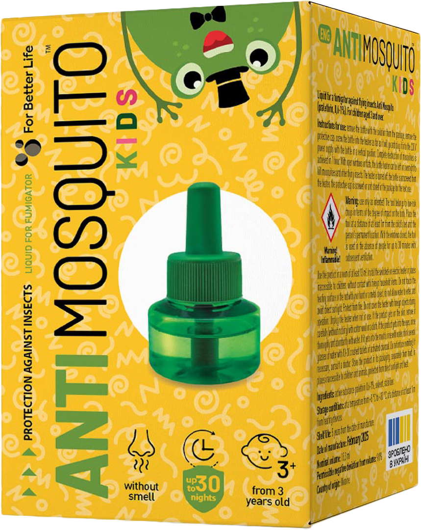 Фумігант рідина ANTI mosquito Kids 30 ночей (4820214193550) - Фото 1